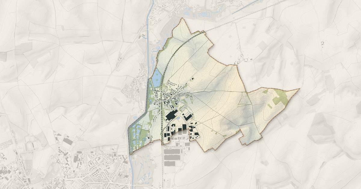 Portrait cartographique de Morcourt : relief, eau, forêts, bâti et voies, calculés à partir des données de l'IGN
