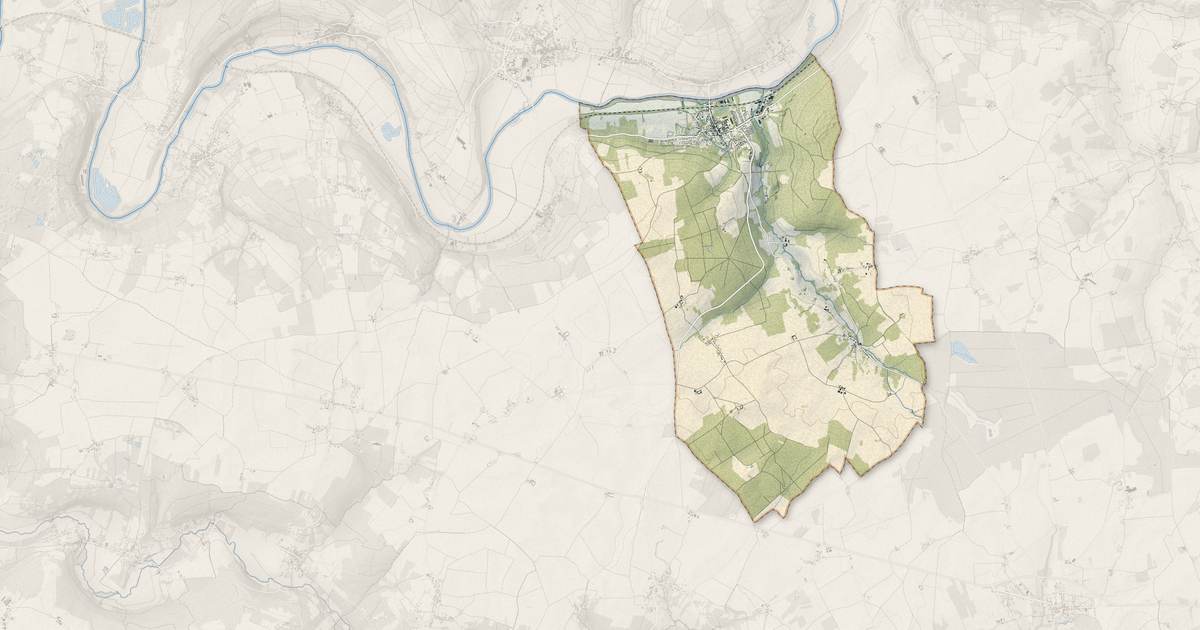 Portrait cartographique de Nogent-l'Artaud : relief, eau, forêts, bâti et voies, calculés à partir des données de l'IGN