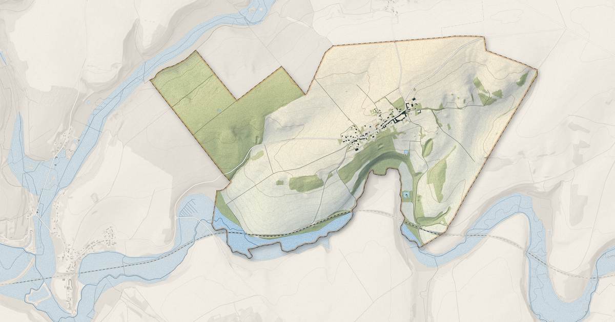 Portrait cartographique de Noroy-sur-Ourcq : relief, eau, forêts, bâti et voies, calculés à partir des données de l'IGN
