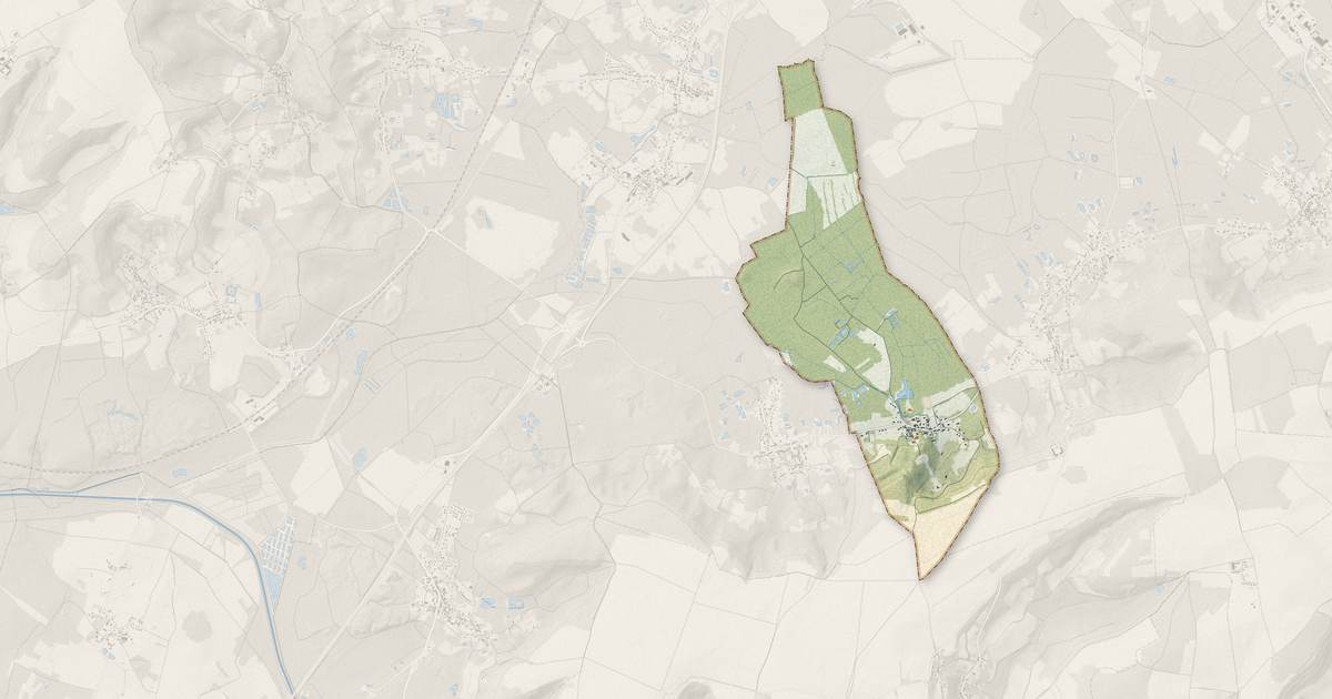Portrait cartographique de Nouvion-le-Vineux : relief, eau, forêts, bâti et voies, calculés à partir des données de l'IGN