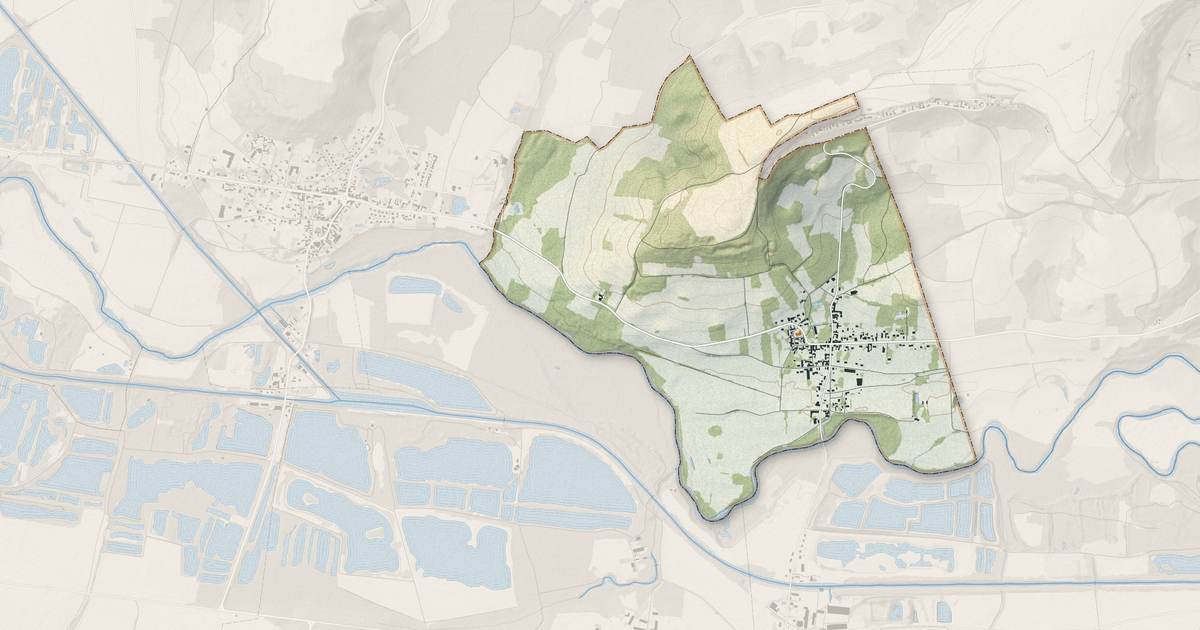 Portrait cartographique de Œuilly : relief, eau, forêts, bâti et voies, calculés à partir des données de l'IGN