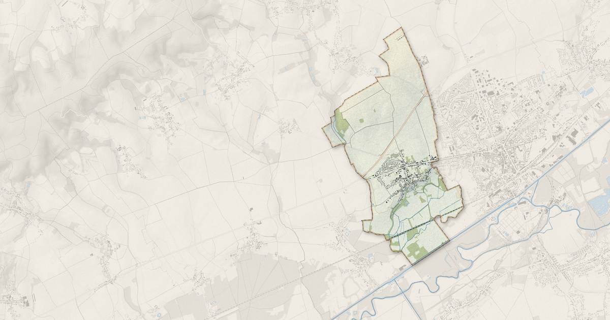 Portrait cartographique de Ognes : relief, eau, forêts, bâti et voies, calculés à partir des données de l'IGN