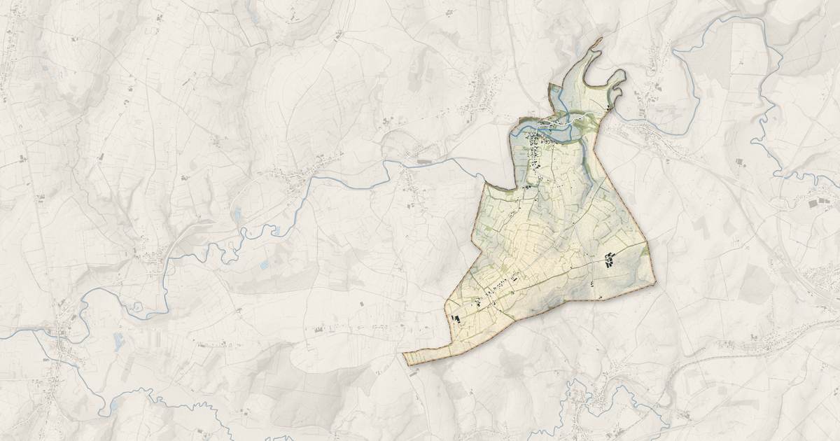 Portrait cartographique de Ohis : relief, eau, forêts, bâti et voies, calculés à partir des données de l'IGN