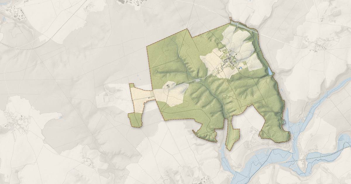 Portrait cartographique de Oigny-en-Valois : relief, eau, forêts, bâti et voies, calculés à partir des données de l'IGN