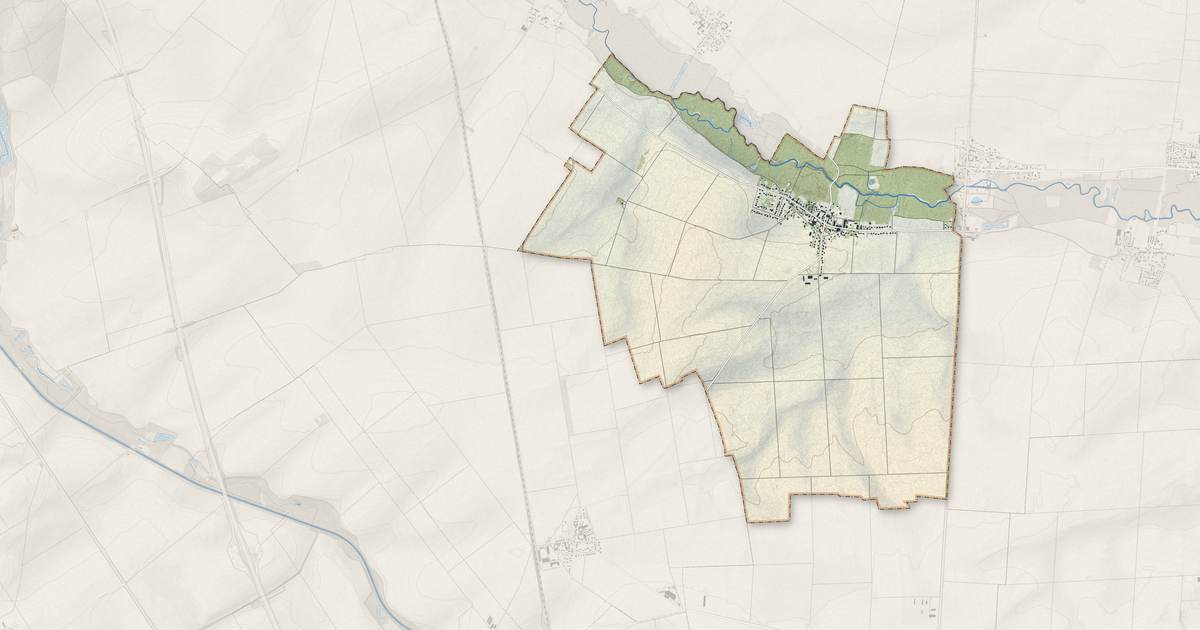 Portrait cartographique de Orainville : relief, eau, forêts, bâti et voies, calculés à partir des données de l'IGN