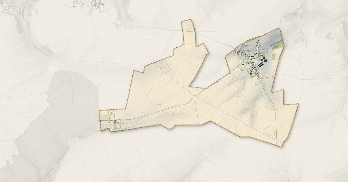 Portrait cartographique de Passy-en-Valois : relief, eau, forêts, bâti et voies, calculés à partir des données de l'IGN