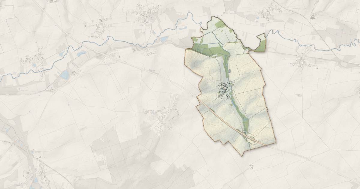 Portrait cartographique de Remies : relief, eau, forêts, bâti et voies, calculés à partir des données de l'IGN