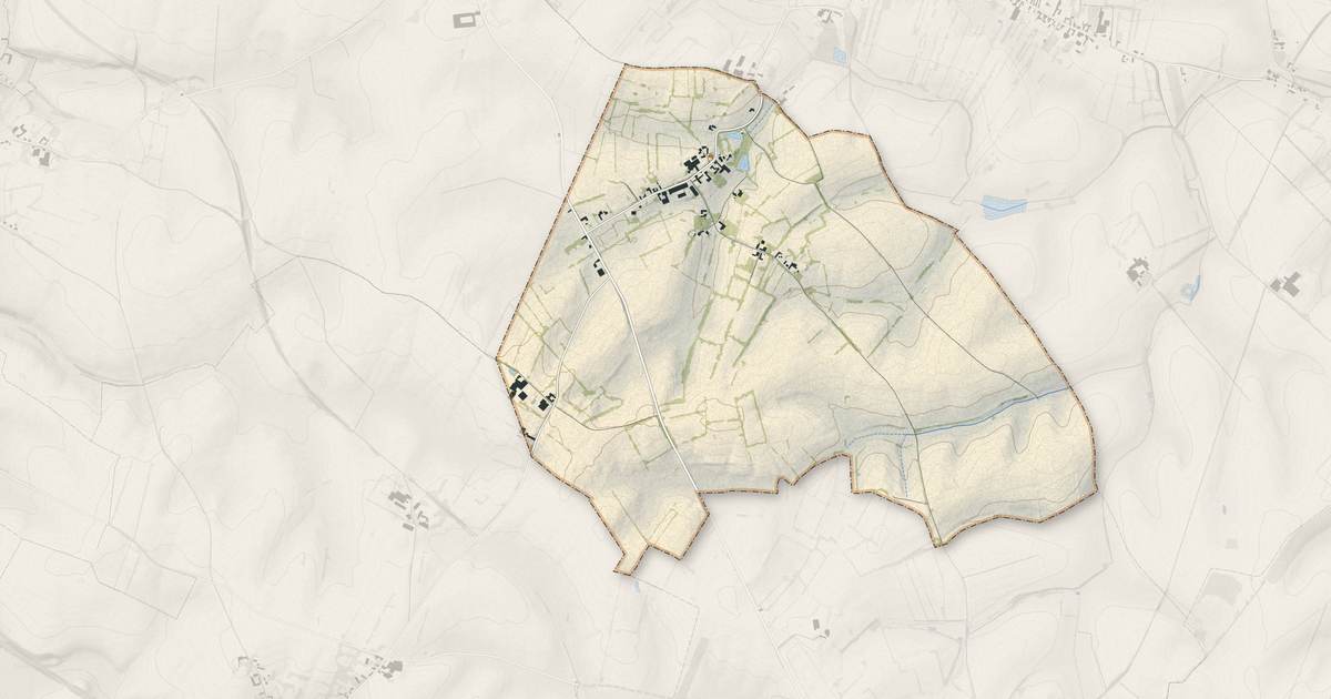 Portrait cartographique de Ribeauville : relief, eau, forêts, bâti et voies, calculés à partir des données de l'IGN