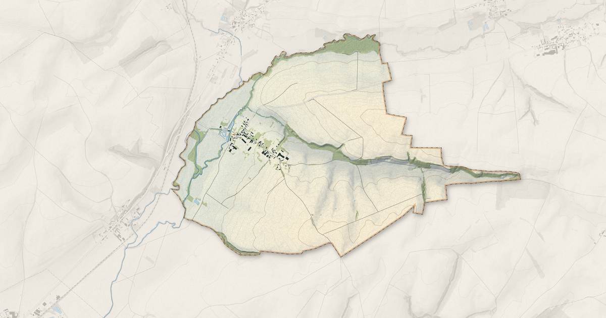 Portrait cartographique de Rogny : relief, eau, forêts, bâti et voies, calculés à partir des données de l'IGN