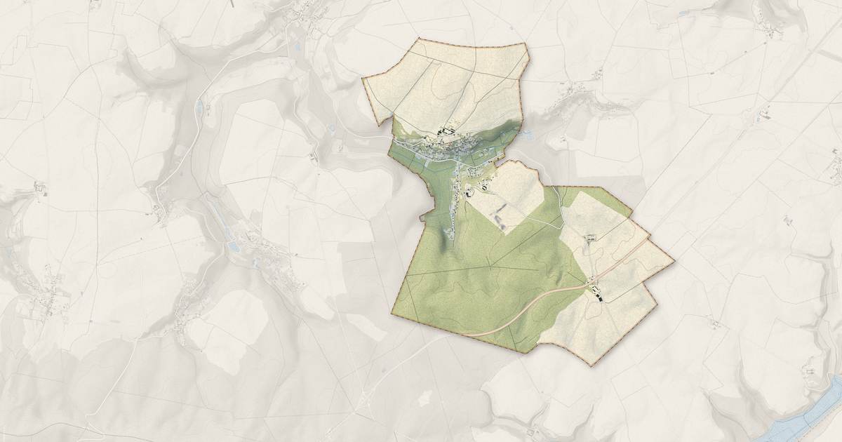 Portrait cartographique de Saint-Pierre-Aigle : relief, eau, forêts, bâti et voies, calculés à partir des données de l'IGN