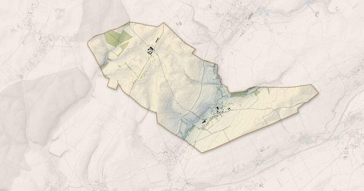 Portrait cartographique de Saint-Pierre-lès-Franqueville : relief, eau, forêts, bâti et voies, calculés à partir des données de l'IGN