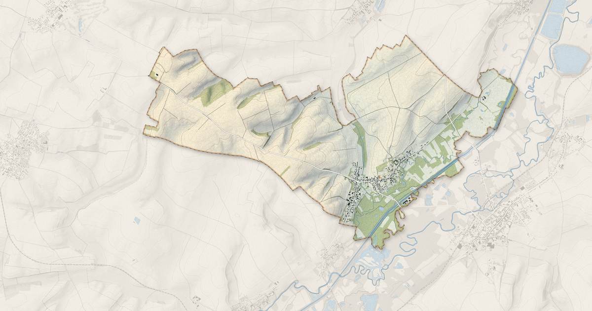 Portrait cartographique de Sissy : relief, eau, forêts, bâti et voies, calculés à partir des données de l'IGN