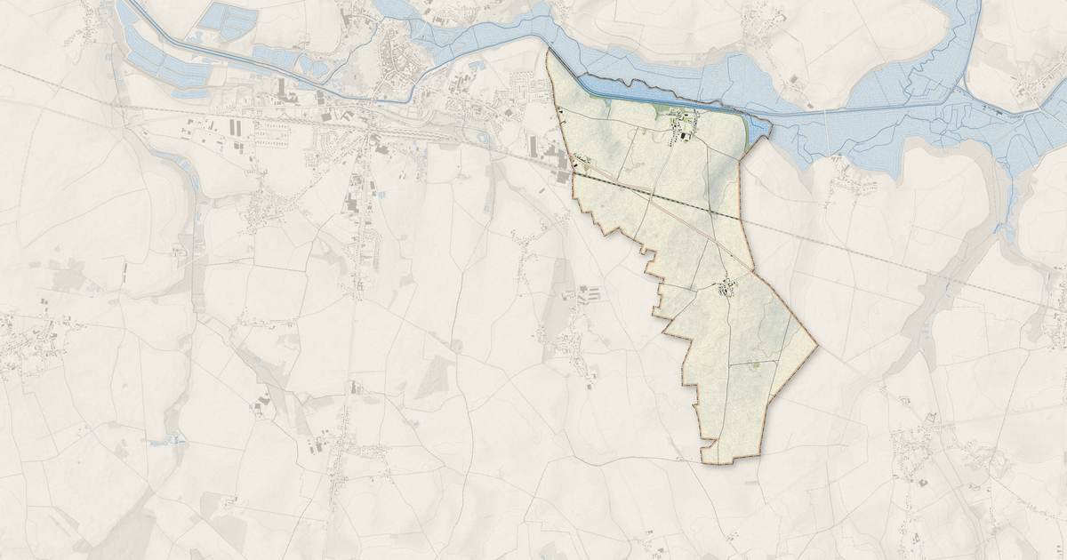 Portrait cartographique de Sommette-Eaucourt : relief, eau, forêts, bâti et voies, calculés à partir des données de l'IGN
