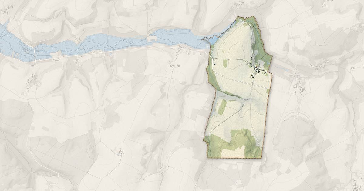 Portrait cartographique de Torcy-en-Valois : relief, eau, forêts, bâti et voies, calculés à partir des données de l'IGN