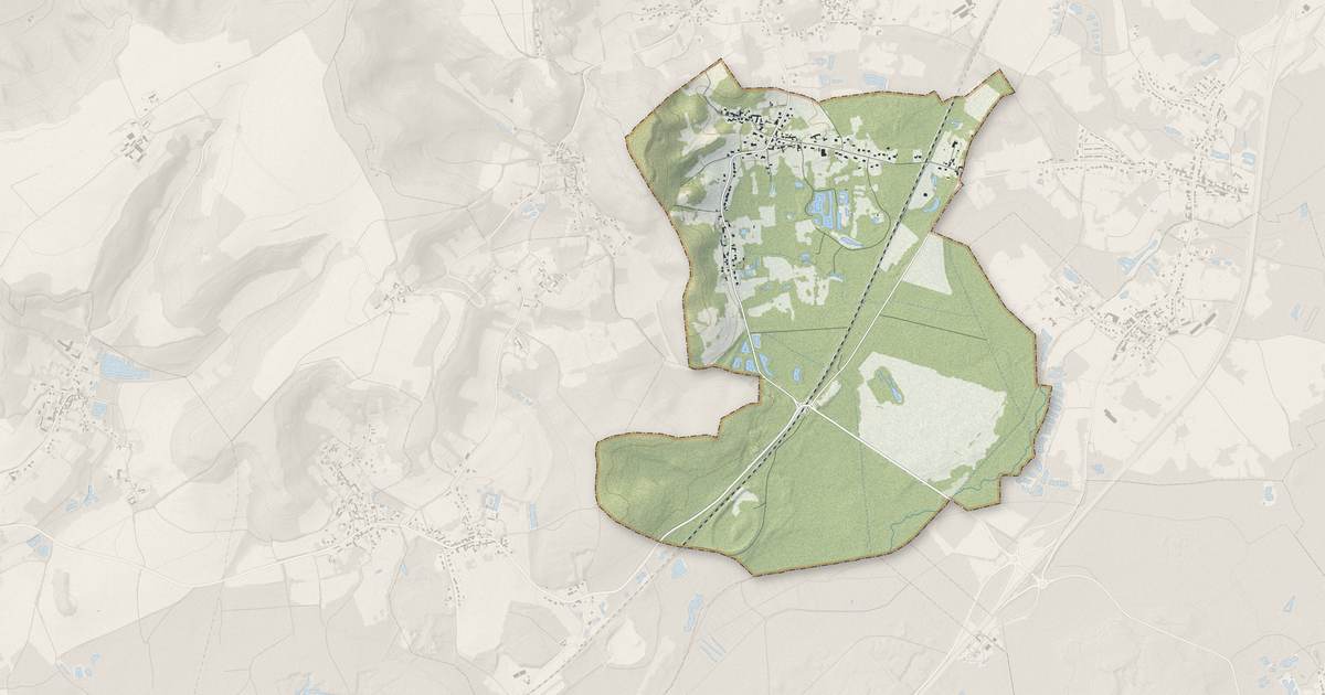 Portrait cartographique de Vaucelles-et-Beffecourt : relief, eau, forêts, bâti et voies, calculés à partir des données de l'IGN