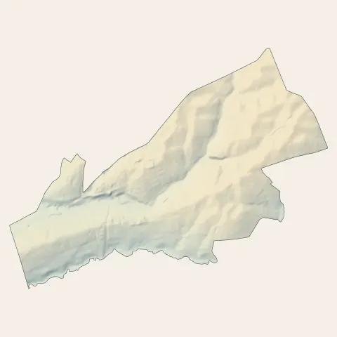 Vervins : relief