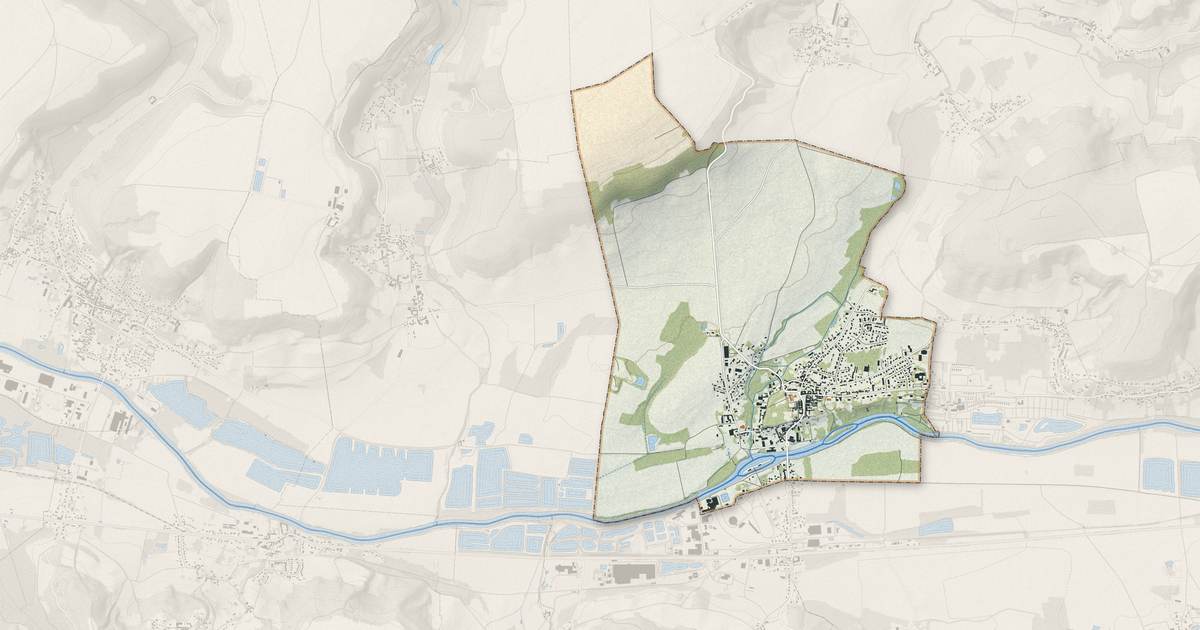 Portrait cartographique de Vic-sur-Aisne : relief, eau, forêts, bâti et voies, calculés à partir des données de l'IGN
