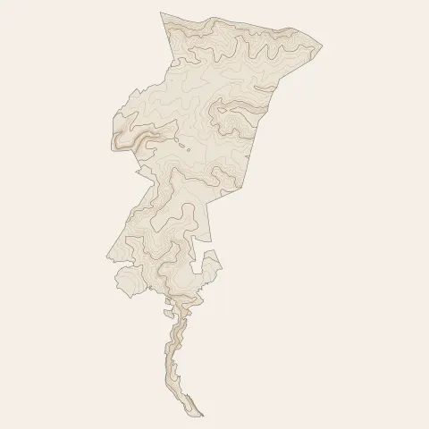 Villers-Cotterêts : courbes de niveau