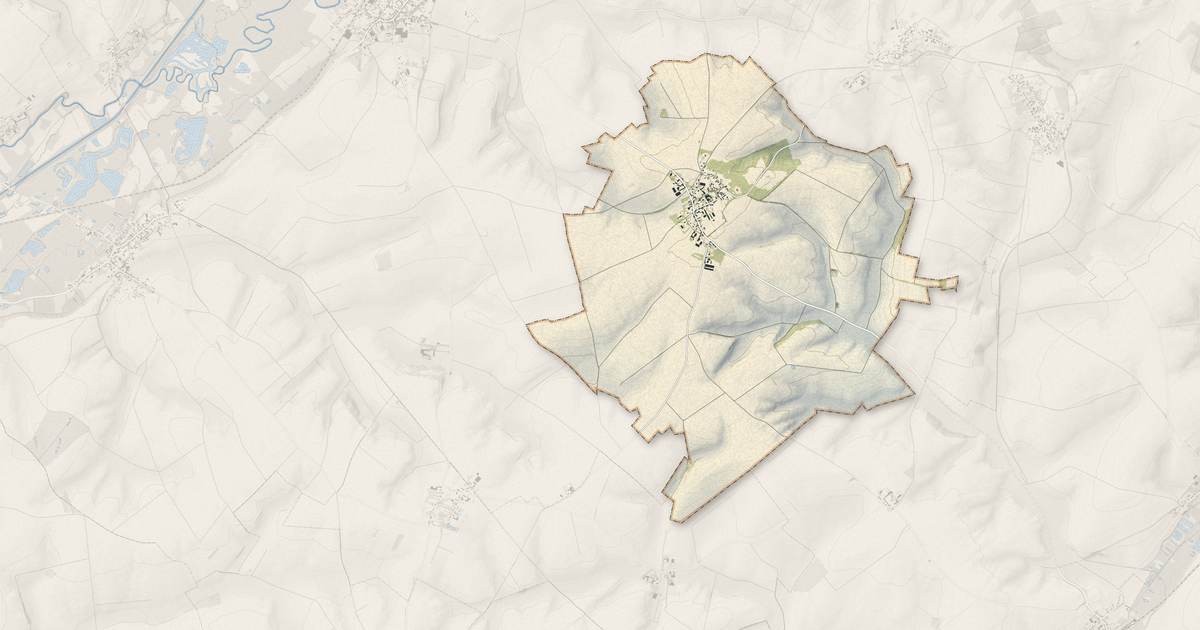 Portrait cartographique de Villers-le-Sec : relief, eau, forêts, bâti et voies, calculés à partir des données de l'IGN