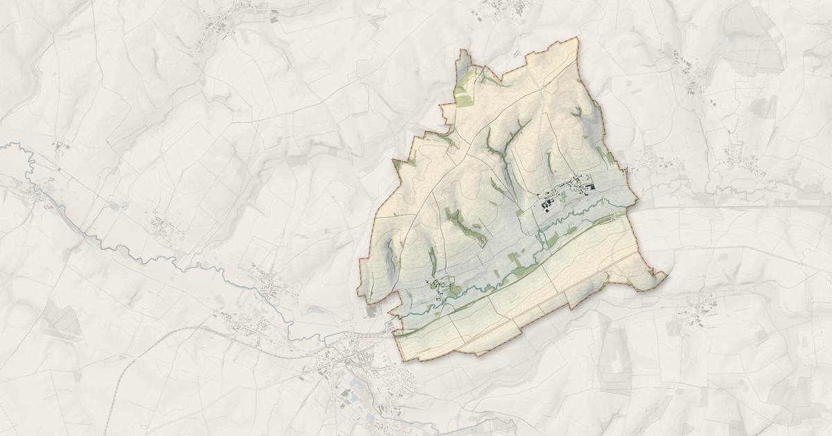 Portrait cartographique de Vincy-Reuil-et-Magny : relief, eau, forêts, bâti et voies, calculés à partir des données de l'IGN