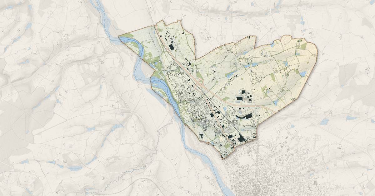 Portrait cartographique de Avermes : relief, eau, forêts, bâti et voies, calculés à partir des données de l'IGN