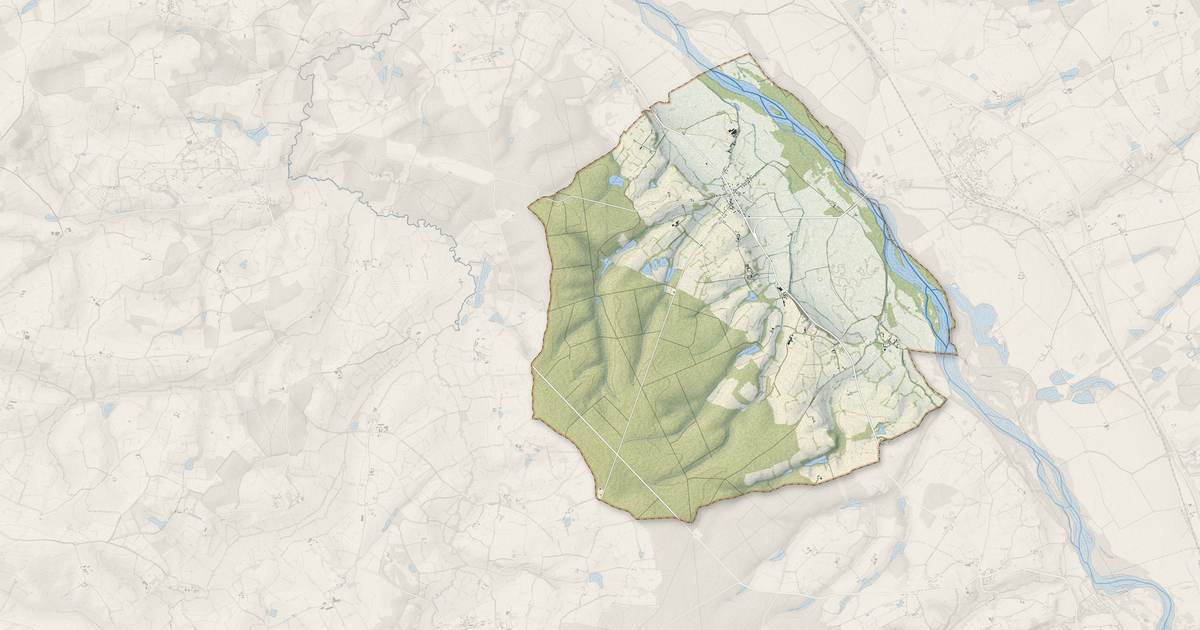 Portrait cartographique de Bagneux : relief, eau, forêts, bâti et voies, calculés à partir des données de l'IGN