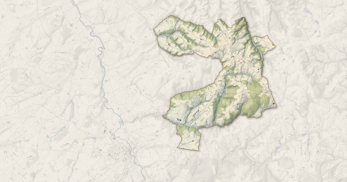 Portrait cartographique de Barrais-Bussolles : relief, eau, forêts, bâti et voies, calculés à partir des données de l'IGN