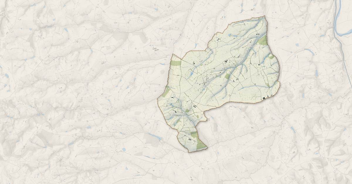 Portrait cartographique de Le Bouchaud : relief, eau, forêts, bâti et voies, calculés à partir des données de l'IGN