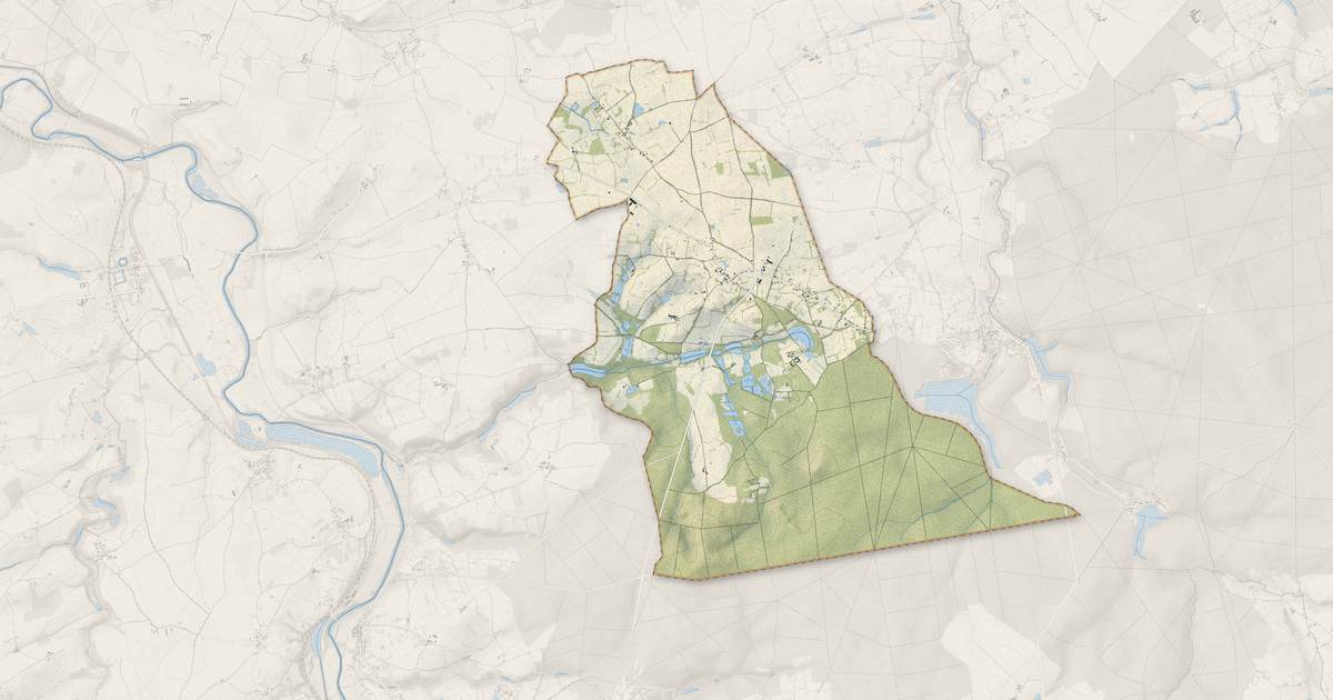 Portrait cartographique de Braize : relief, eau, forêts, bâti et voies, calculés à partir des données de l'IGN