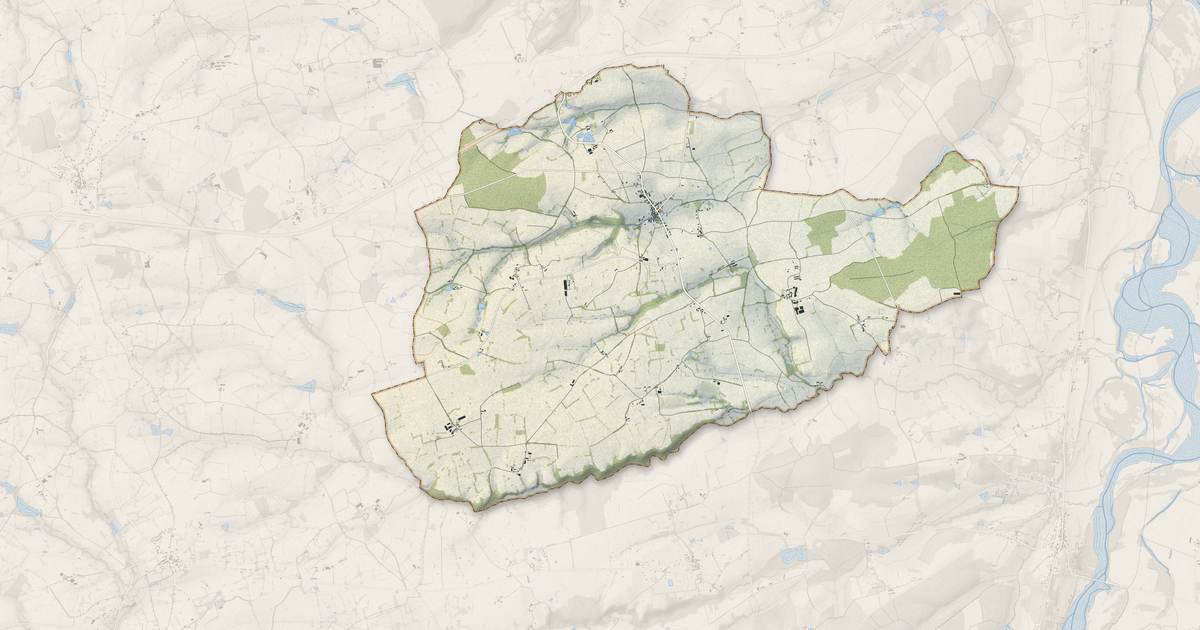 Portrait cartographique de Bresnay : relief, eau, forêts, bâti et voies, calculés à partir des données de l'IGN