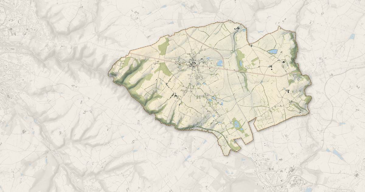 Portrait cartographique de Chamblet : relief, eau, forêts, bâti et voies, calculés à partir des données de l'IGN