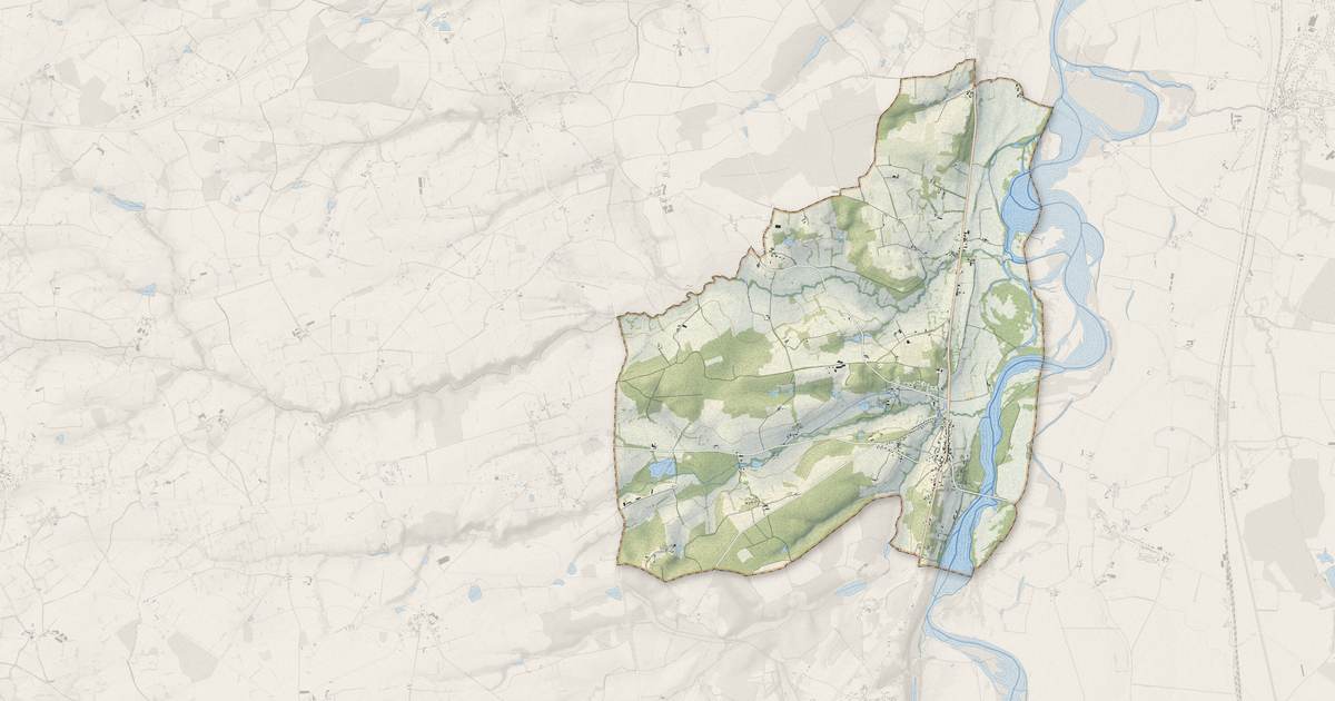 Portrait cartographique de Châtel-de-Neuvre : relief, eau, forêts, bâti et voies, calculés à partir des données de l'IGN