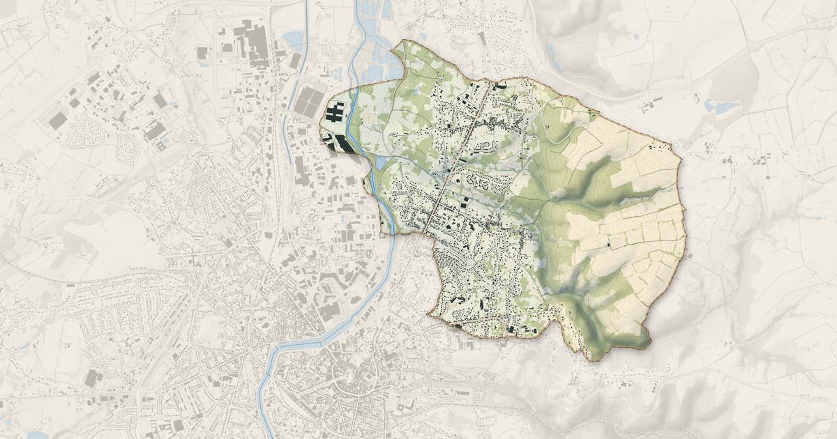 Portrait cartographique de Désertines : relief, eau, forêts, bâti et voies, calculés à partir des données de l'IGN