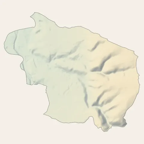 Désertines : relief