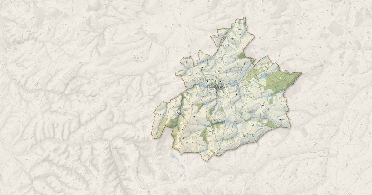 Portrait cartographique de Le Donjon : relief, eau, forêts, bâti et voies, calculés à partir des données de l'IGN