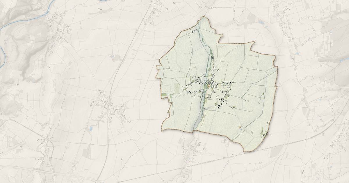 Portrait cartographique de Escurolles : relief, eau, forêts, bâti et voies, calculés à partir des données de l'IGN