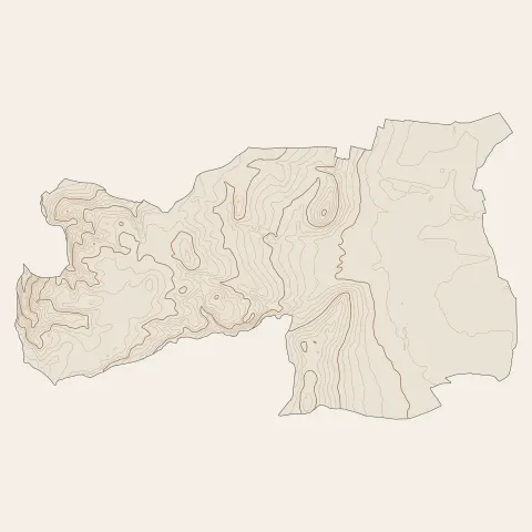 Gannat : courbes de niveau