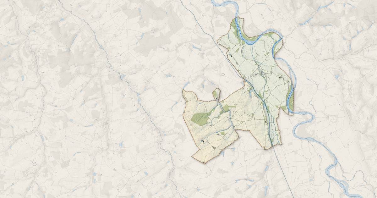 Portrait cartographique de Gannay-sur-Loire : relief, eau, forêts, bâti et voies, calculés à partir des données de l'IGN