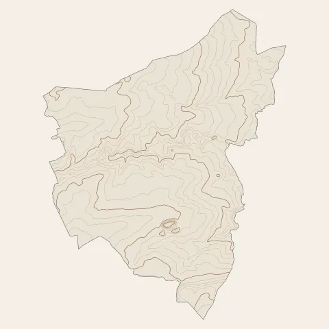 Huriel : courbes de niveau