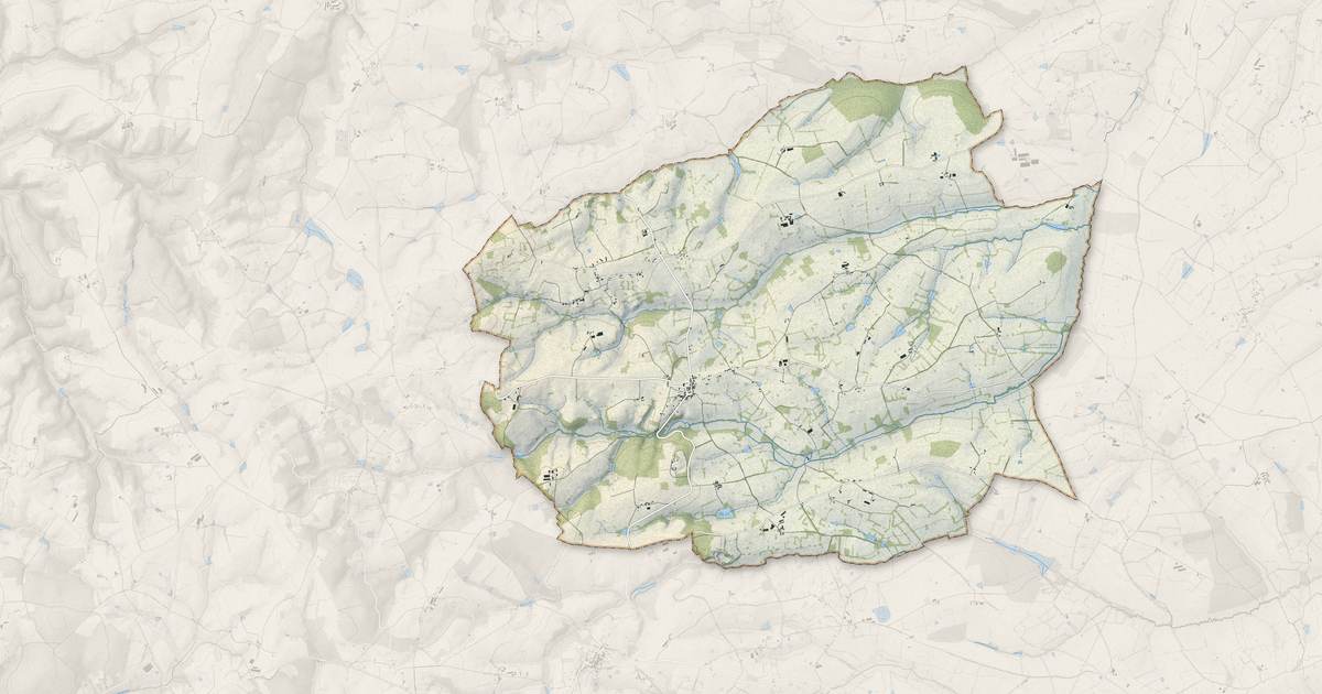 Portrait cartographique de Lenax : relief, eau, forêts, bâti et voies, calculés à partir des données de l'IGN