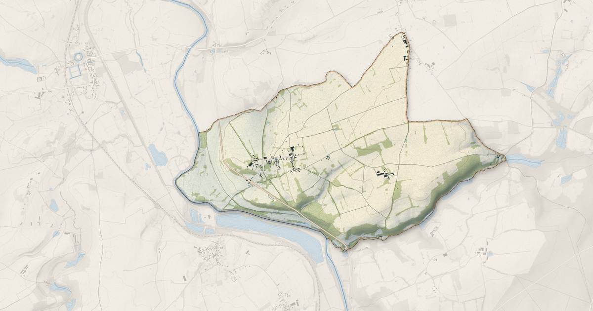 Portrait cartographique de Lételon : relief, eau, forêts, bâti et voies, calculés à partir des données de l'IGN