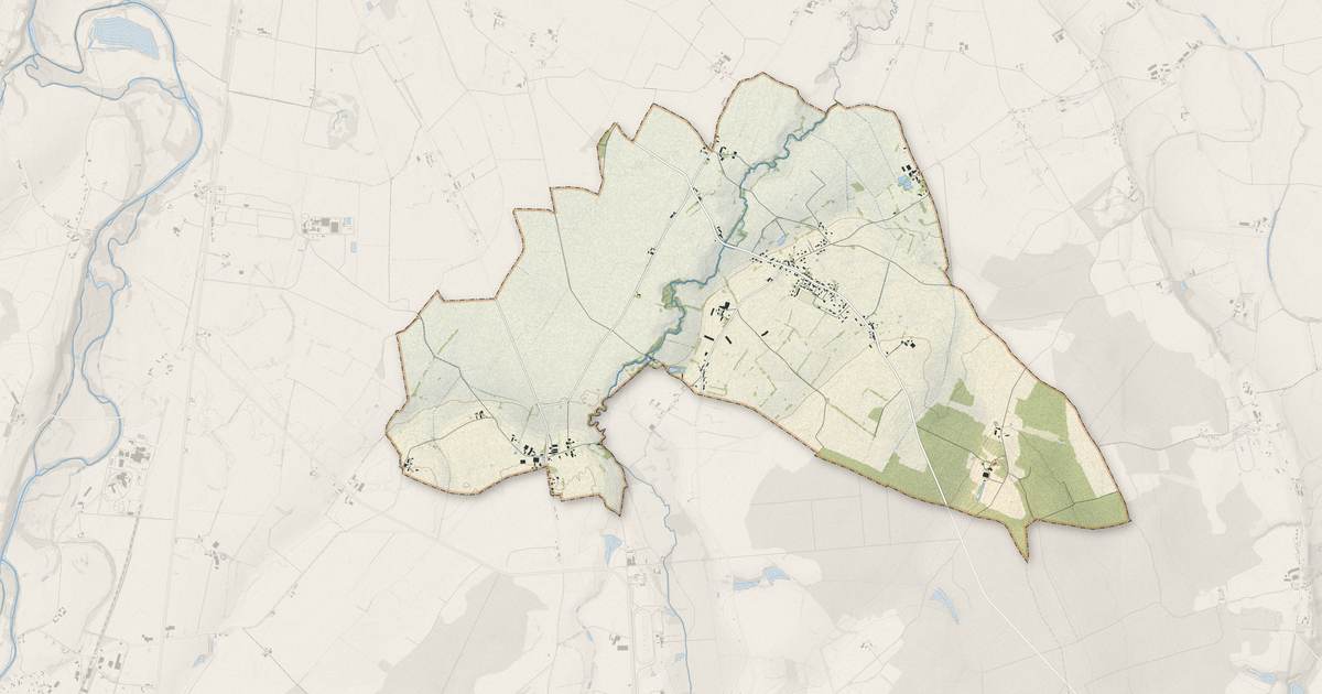 Portrait cartographique de Loriges : relief, eau, forêts, bâti et voies, calculés à partir des données de l'IGN