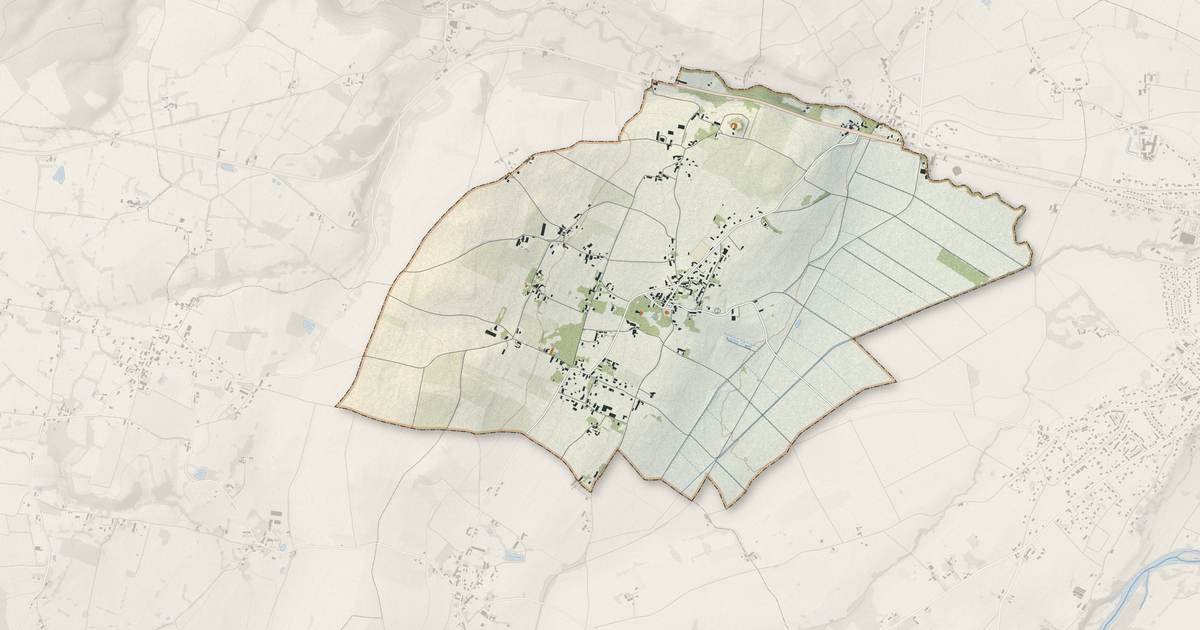 Portrait cartographique de Louchy-Montfand : relief, eau, forêts, bâti et voies, calculés à partir des données de l'IGN