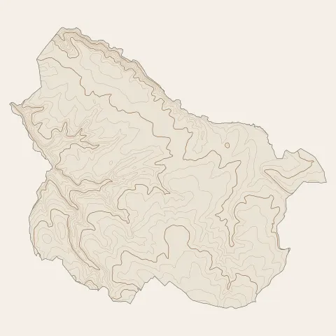 Néris-les-Bains : courbes de niveau