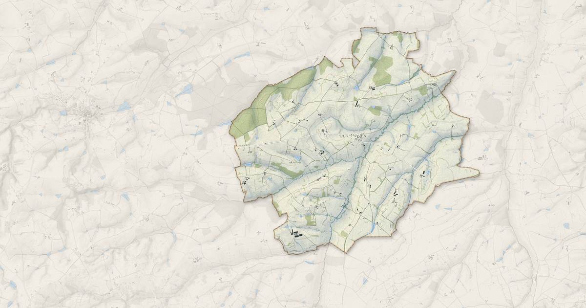 Portrait cartographique de Neuilly-en-Donjon : relief, eau, forêts, bâti et voies, calculés à partir des données de l'IGN