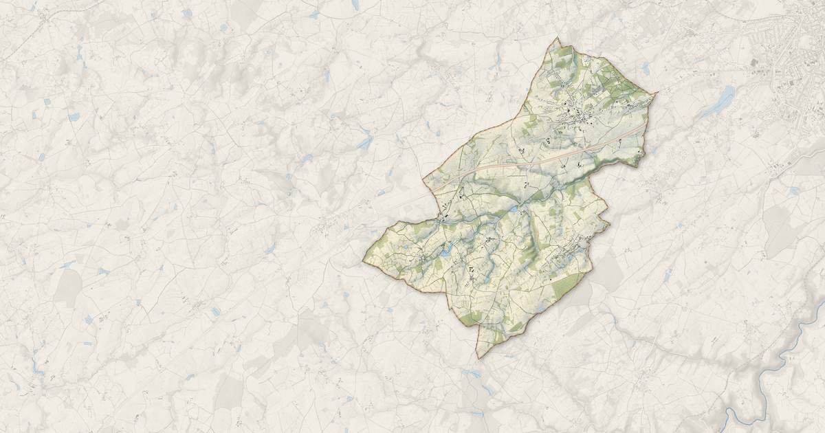 Portrait cartographique de Quinssaines : relief, eau, forêts, bâti et voies, calculés à partir des données de l'IGN