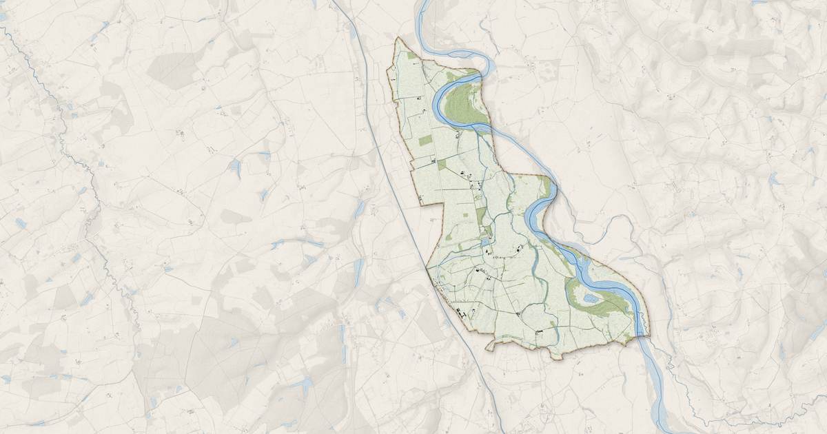 Portrait cartographique de Saint-Martin-des-Lais : relief, eau, forêts, bâti et voies, calculés à partir des données de l'IGN