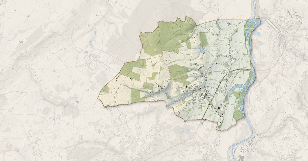 Portrait cartographique de Saint-Rémy-en-Rollat : relief, eau, forêts, bâti et voies, calculés à partir des données de l'IGN