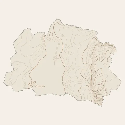 Saint-Victor : courbes de niveau