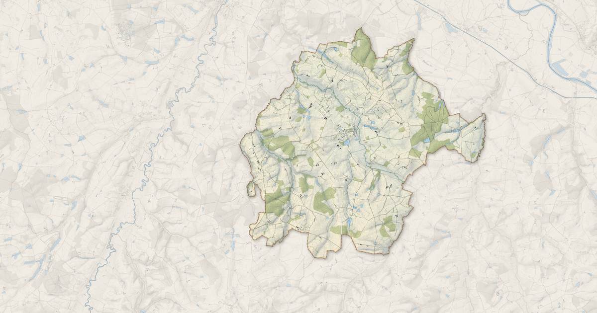 Portrait cartographique de Saligny-sur-Roudon : relief, eau, forêts, bâti et voies, calculés à partir des données de l'IGN